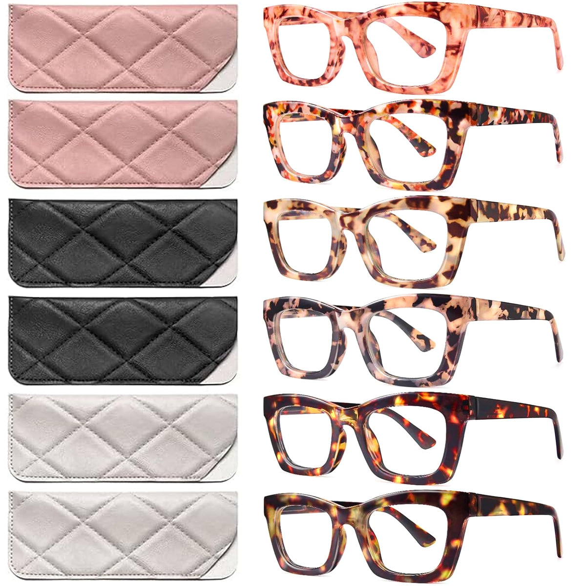 CCVOO stylish reading glasses with oversized frames for daily wear.
