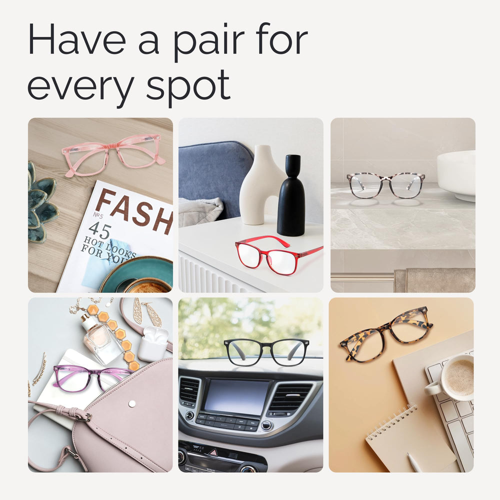 CCVOO travel case reading glasses for on-the-go use.