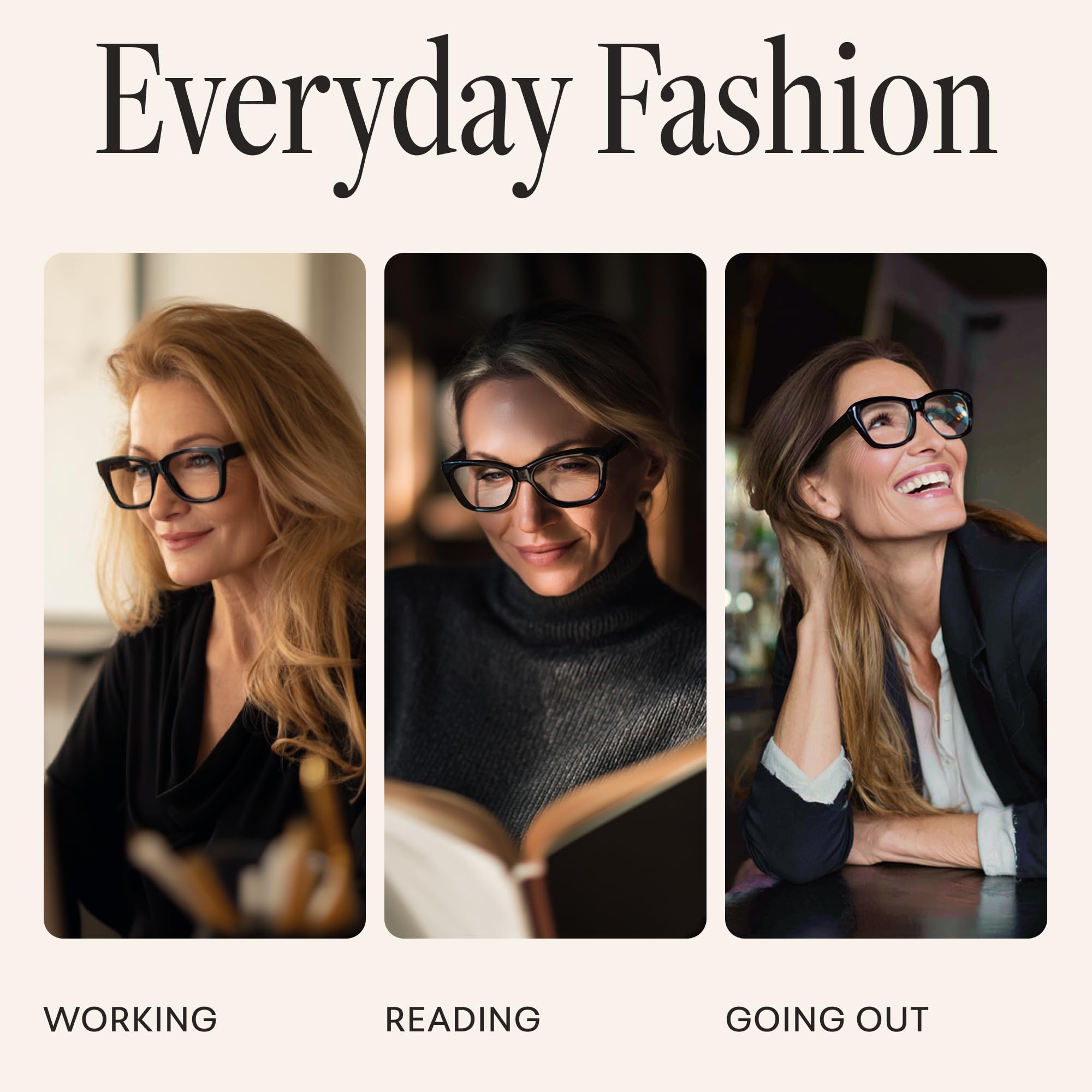 CCVOO reading glasses with multiple diopter options fit varied visual needs.