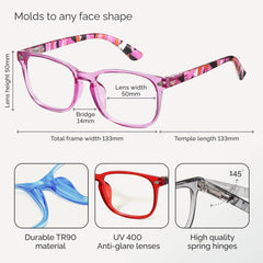 CCVOO variety diopters available for near vision with clear magnification.