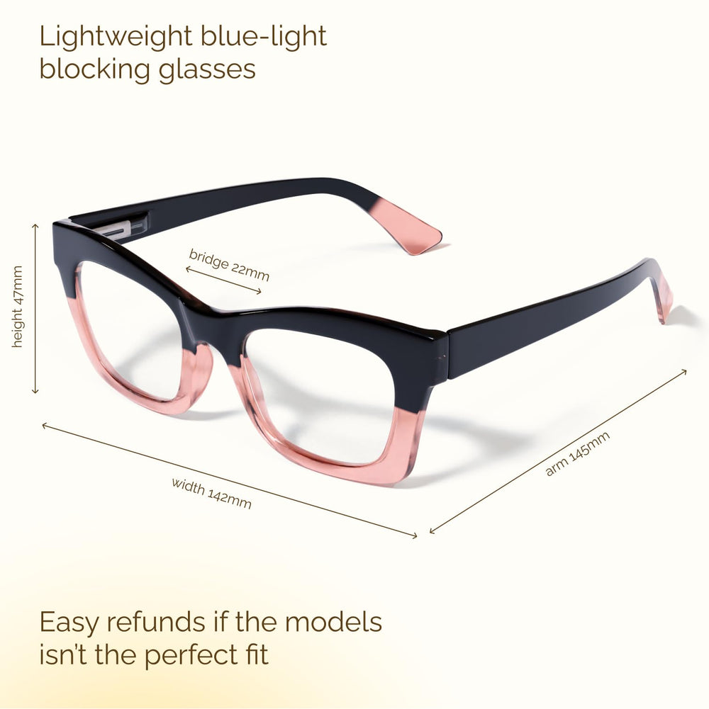 CCVOO women's cheaters with blue-light features for near tasks and style.