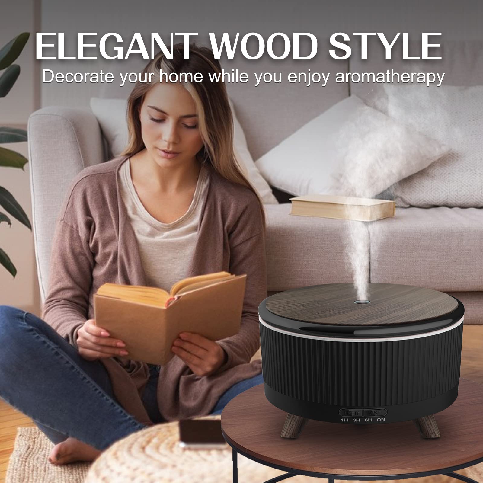 Cechlicht 500ml bedroom-use diffuser operates quietly for restful nights