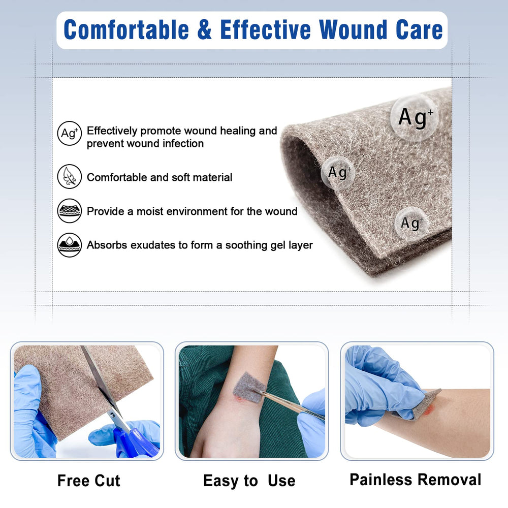 Ceeport 3x3 dressings, individually packaged and sterile.