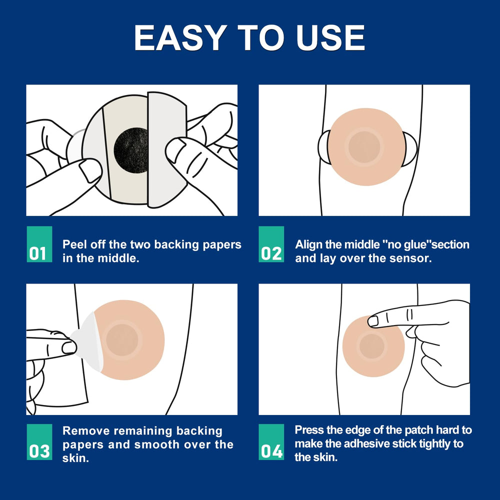 Ceeport Freestyle patches adhesive-free center area supports extended wear.