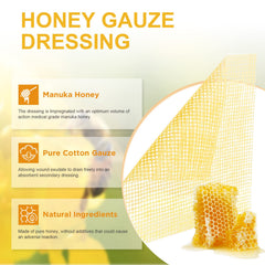 Ceeport Honey Gauze Dressing close-up of the honey pad ready for wound care.