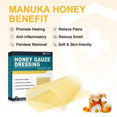 Ceeport Honey Gauze Dressing demonstrates moist environment support for wounds.