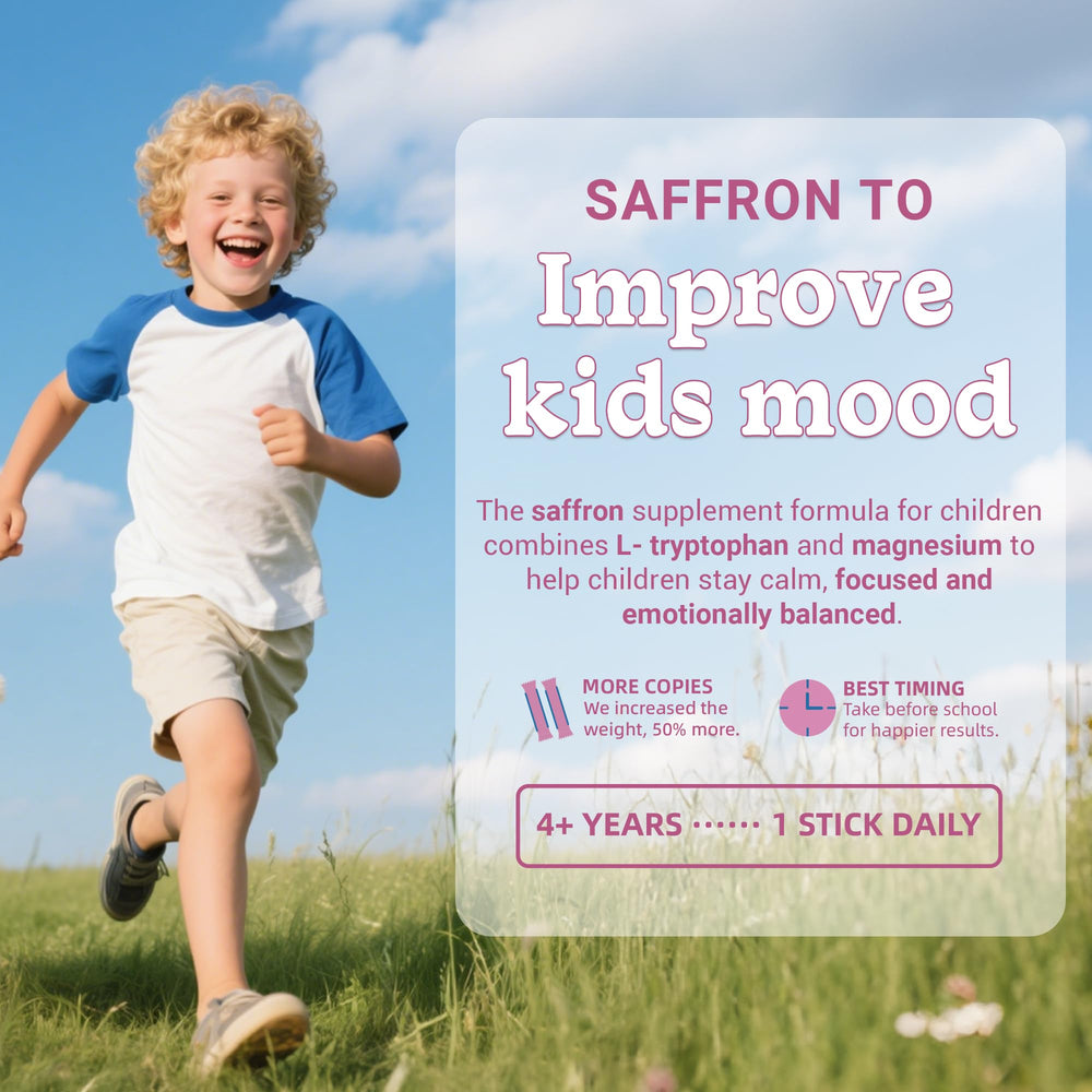 Cellbiolabs Saffron for Kids ingredients list closeup