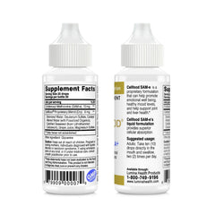 Cellfood SAM-e Liquid Formula+ label shows gluten-free and non-GMO details.