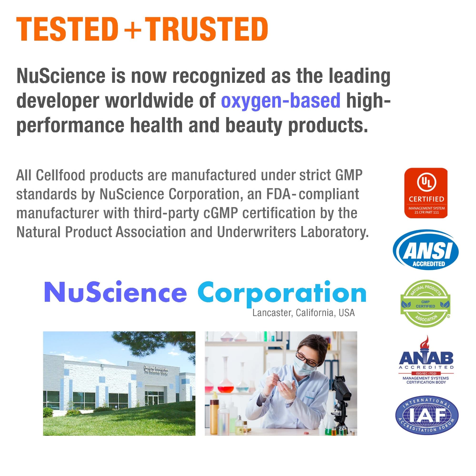 Cellfood SAM-e Liquid Formula+ serving suggestion shows a simple daily dose.