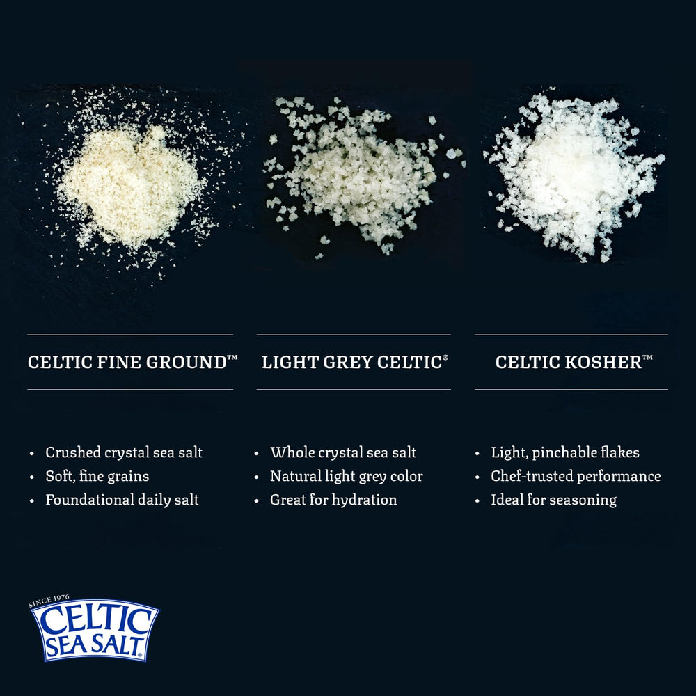 Celtic Sea Salt mineral-rich closeup reveals crystal texture.