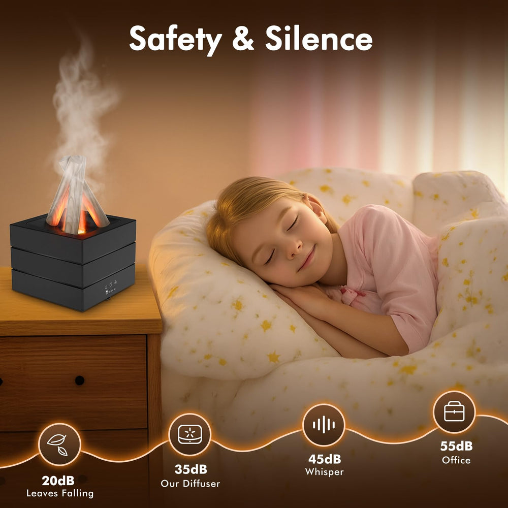 Cemobene diffuser offers 7 LED colors for customizable mood lighting.