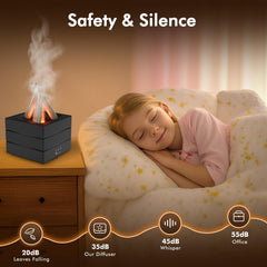 Cemobene diffuser offers 7 LED colors for customizable mood lighting.