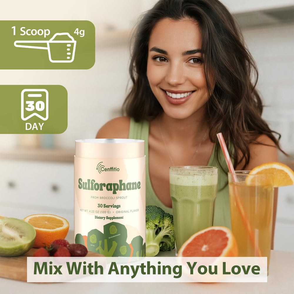 Cenffitio vegan friendly, high absorption powder for everyday routines.