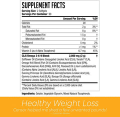 Censor NDS Nutrition bottle front view with CLA and EFAs emphasis