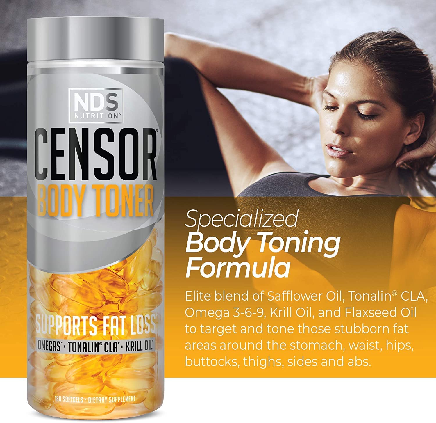 Censor NDS Nutrition softgels held in hand for easy daily intake