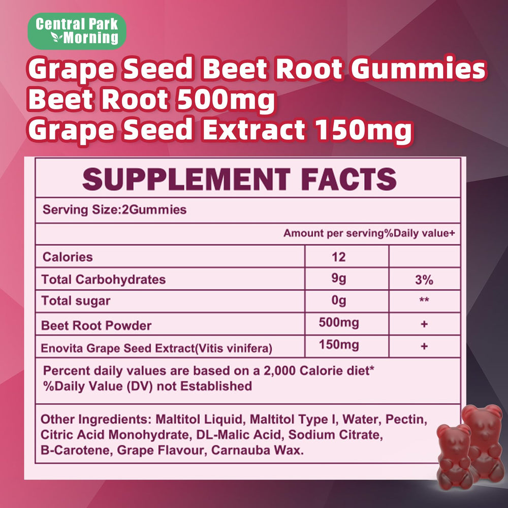 Central Park Morning gummies package designed for busy mornings and quick on-the-go refuels.