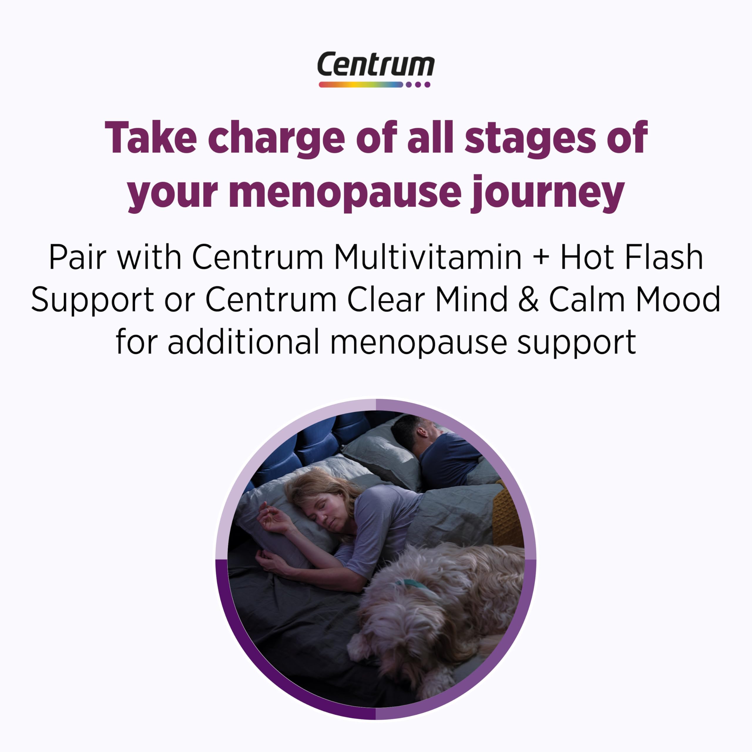 Centrum bottle on a nightstand ready for a calm night.