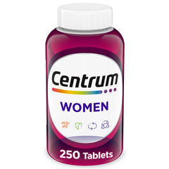 Centrum Women multivitamin bottle designed for daily energy support and wellness