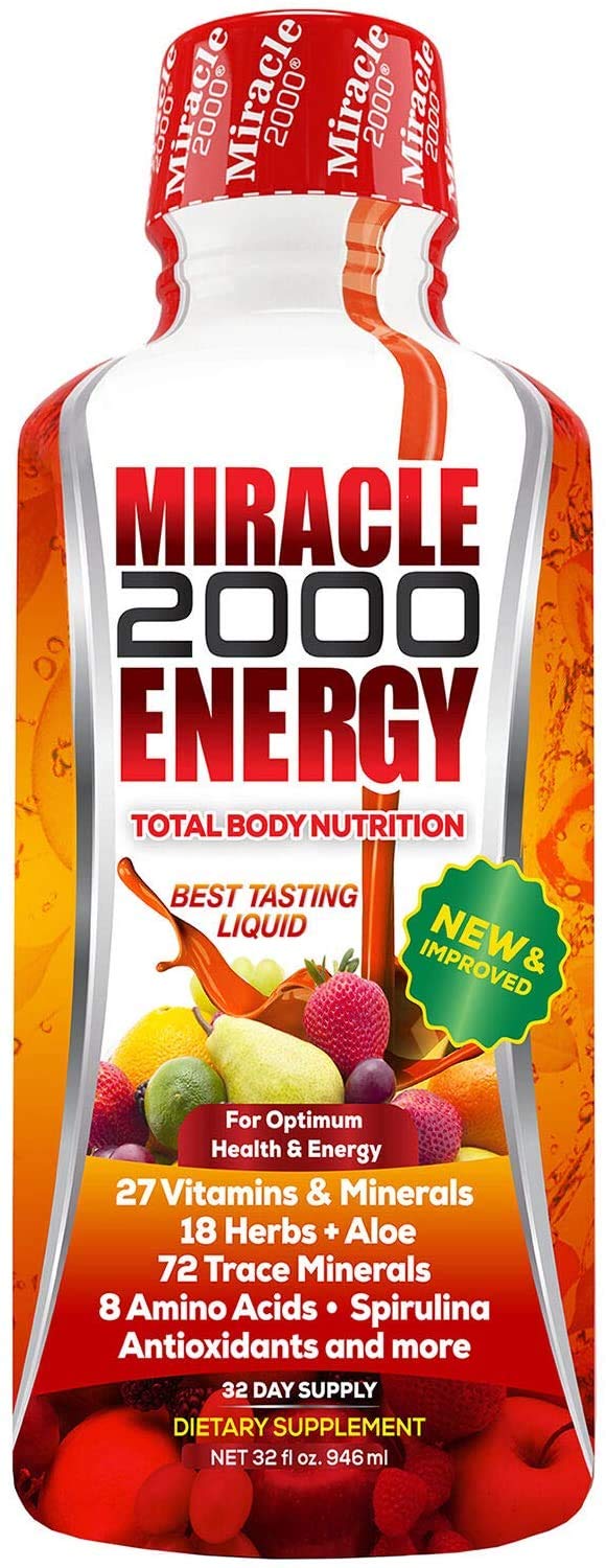 Century Systems Miracle 2000 bottle pour: convenient daily dose for balanced nourishment.