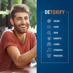 Century Systems The Cleaner Detox bottle with glass for daily use.