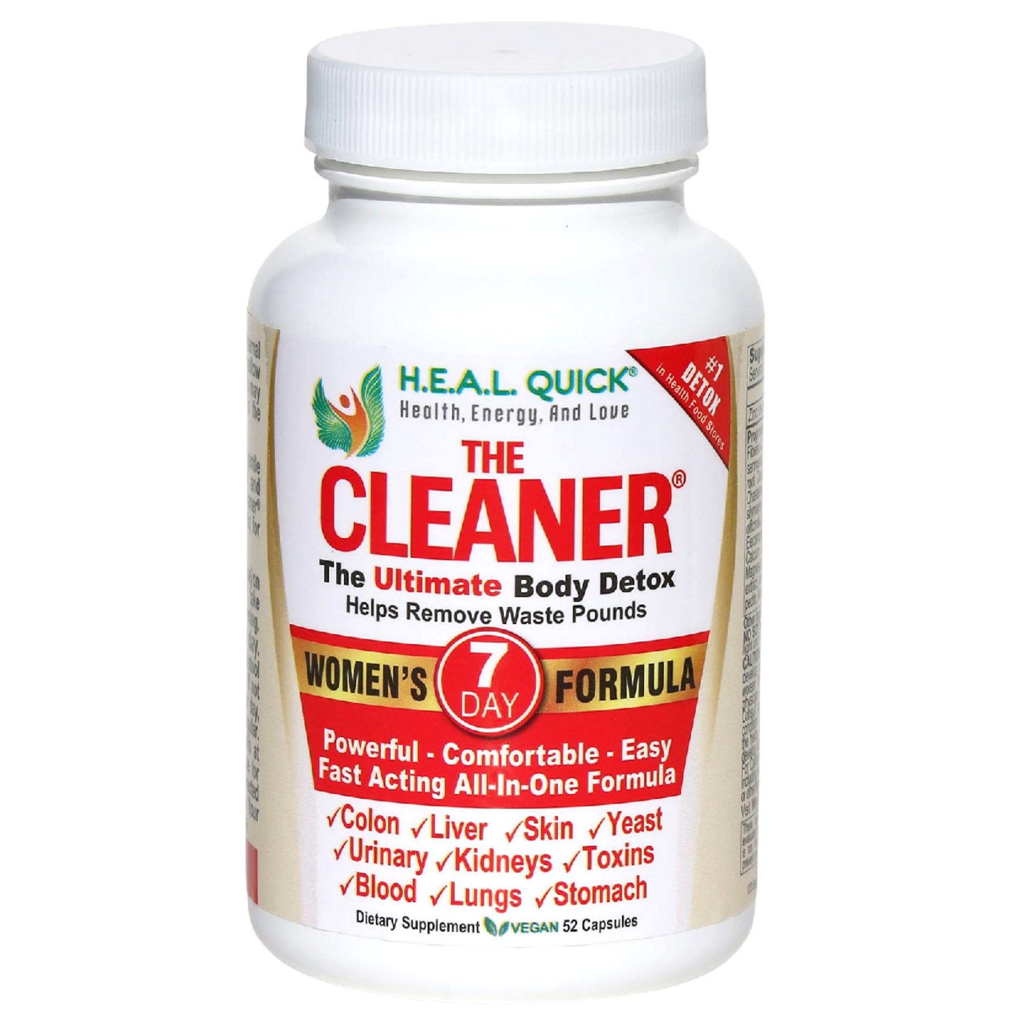 Century Systems The Cleaner Detox bottle cap for easy daily use during a gentle cleanse