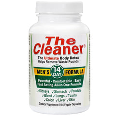 Century Systems The Cleaner Detox bottle front view, 104 vegetarian capsules for a 14-day cleanse
