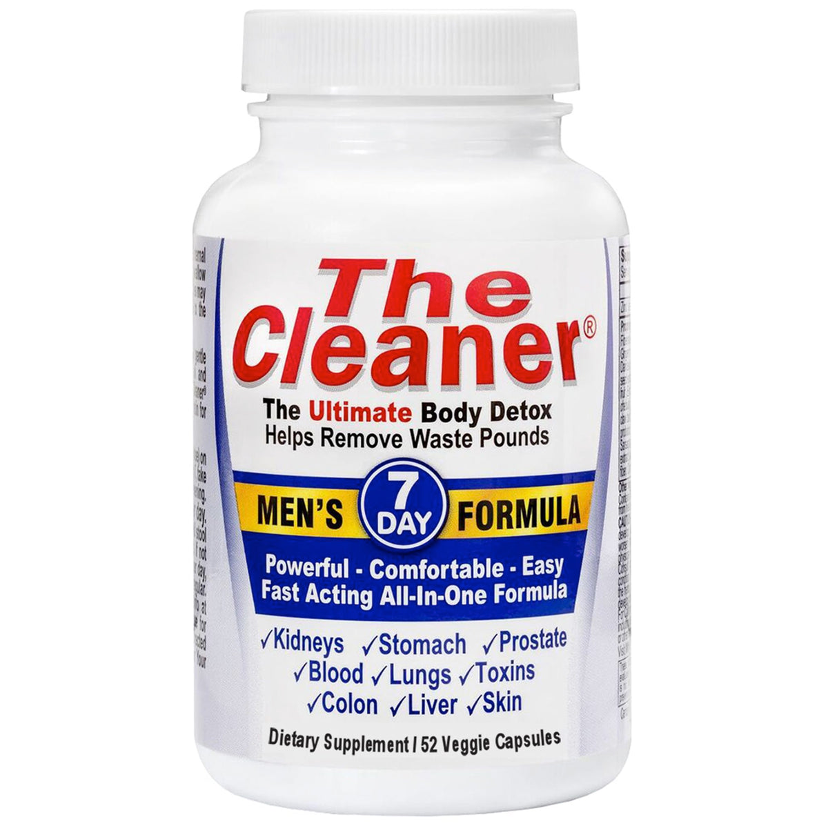 Century Systems The Cleaner Detox capsules in bottle for digestive balance.
