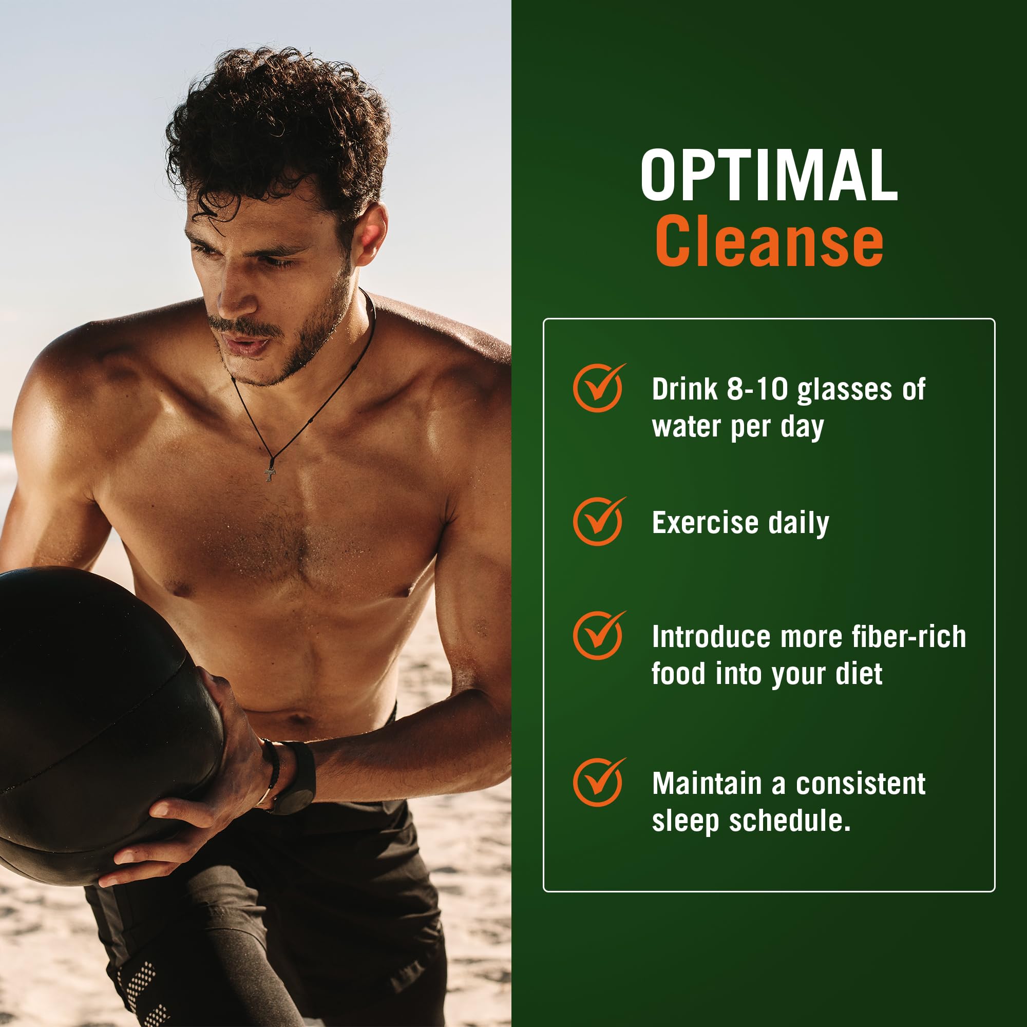 Century Systems The Cleaner Detox serving suggestions showing morning and evening intake routine