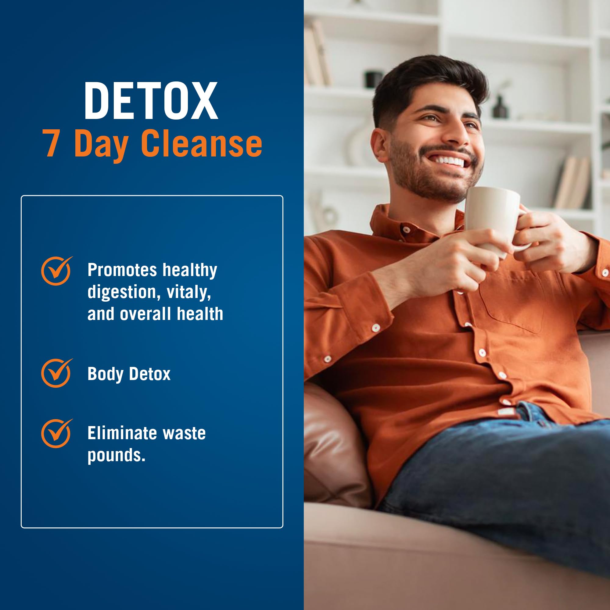 Close-up on The Cleaner Detox vegetarian capsules for easy swallowing.