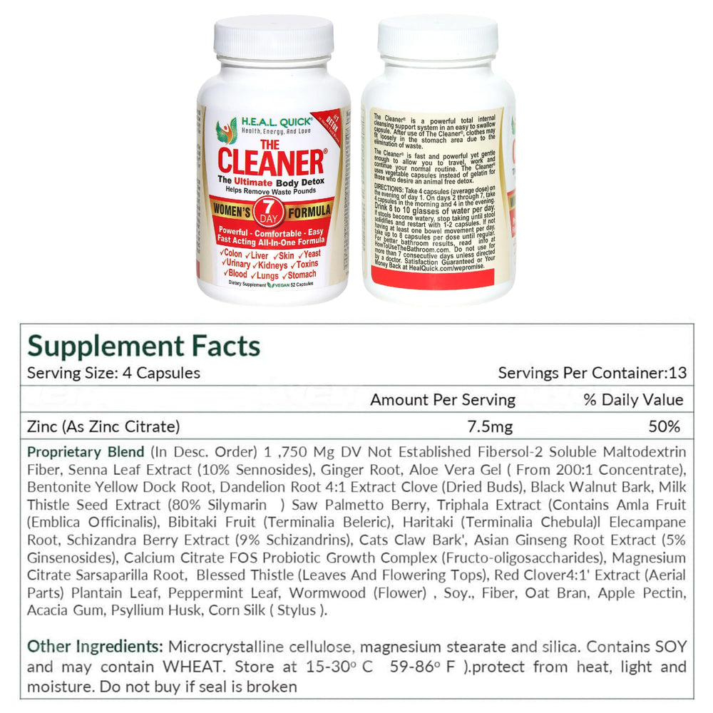 Century Systems The Cleaner Detox user guide with quick-start tips for a smooth cleanse