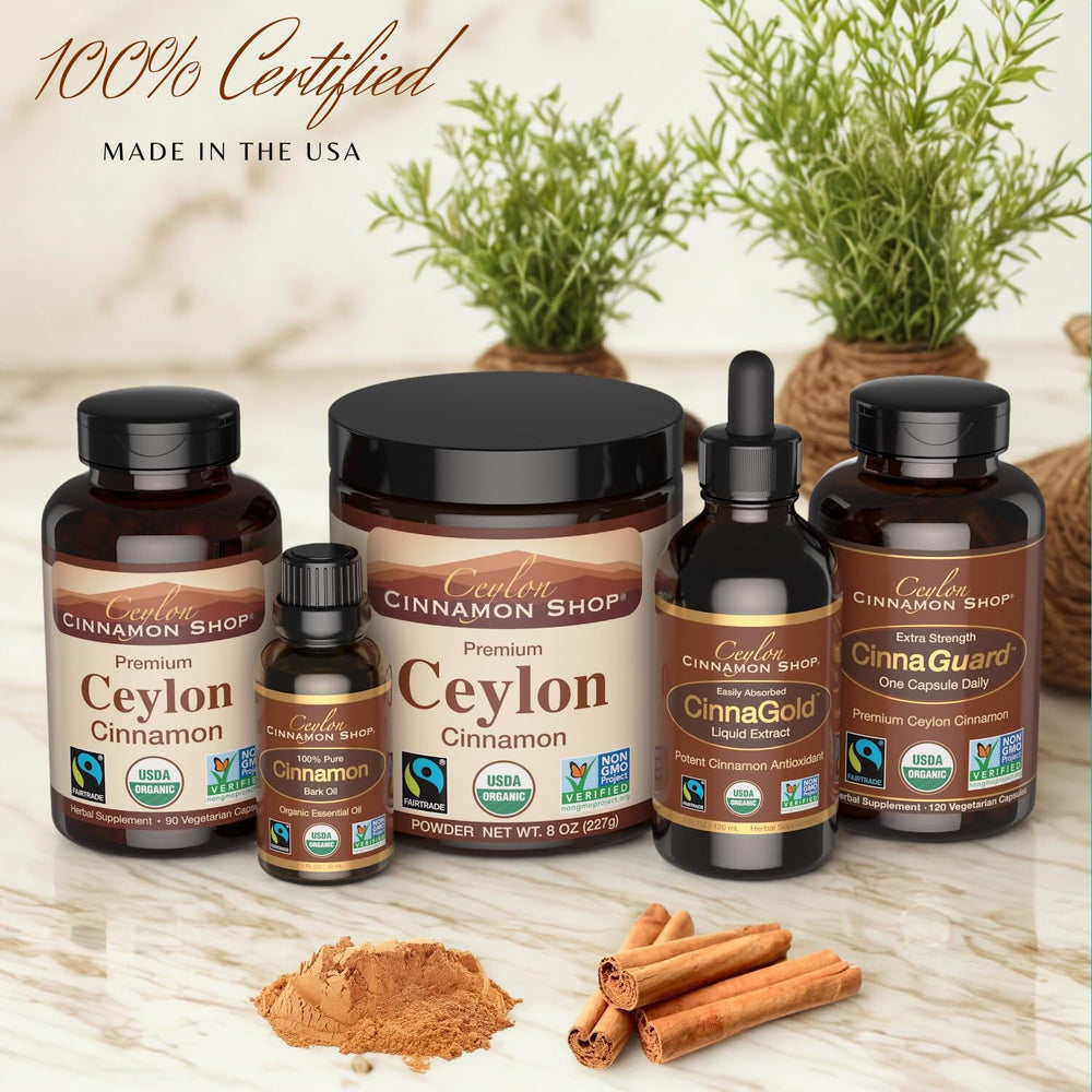 Ceylon Cinnamon Shop Purity-IQ verification seal reinforces product authenticity.
