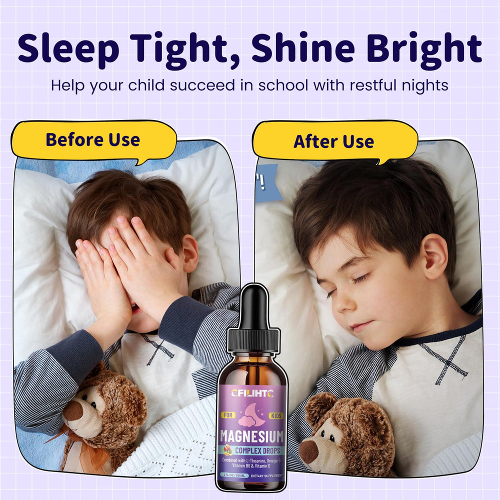 CFILIHTC Kids Magnesium Liquid being absorbed quickly under tongue