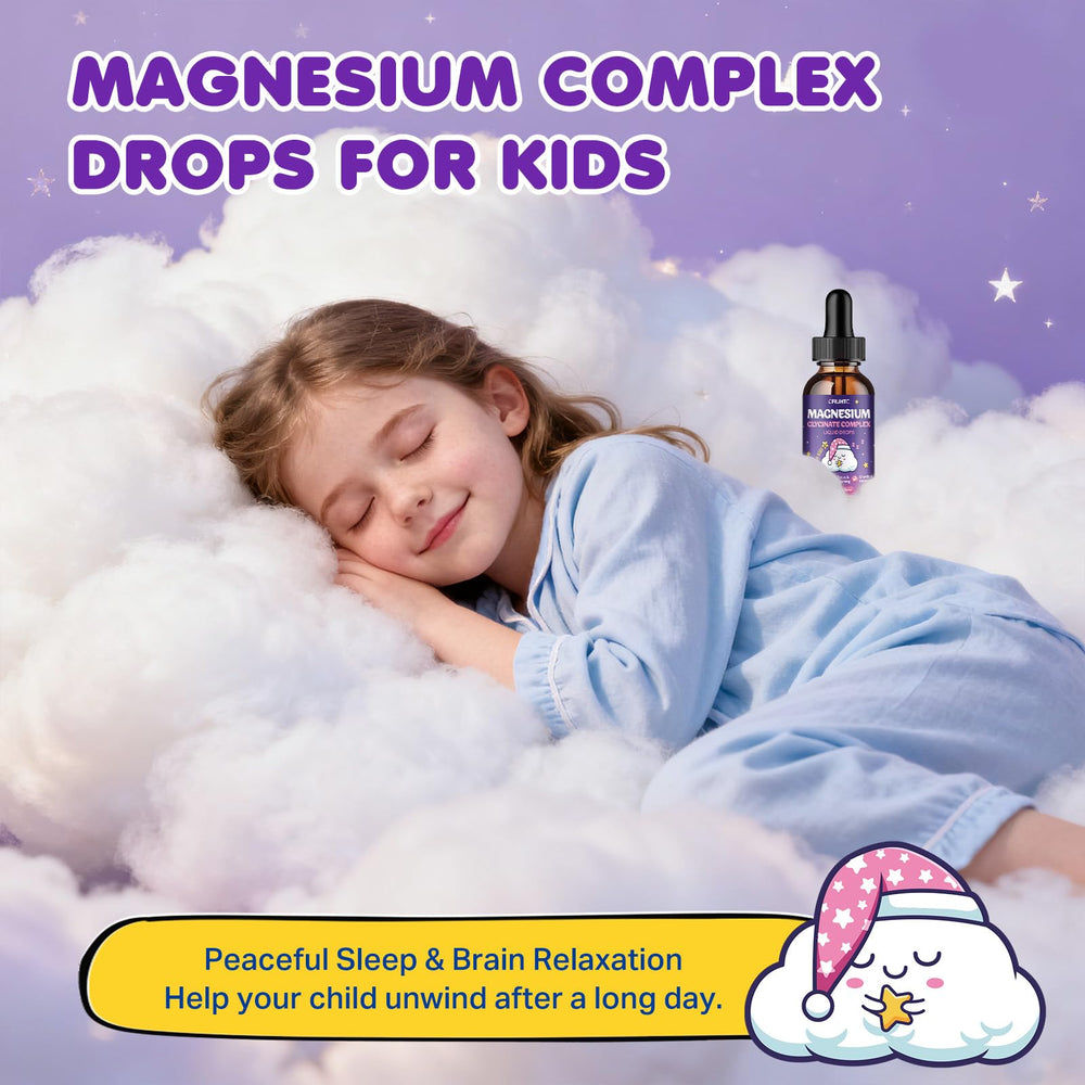 CFILIHTC kid-friendly drops with a dropper promote gentle bedtime relaxation.