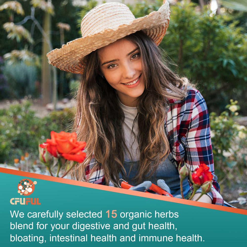 Cfuful probiotics with organic herbs blend highlights prebiotic support