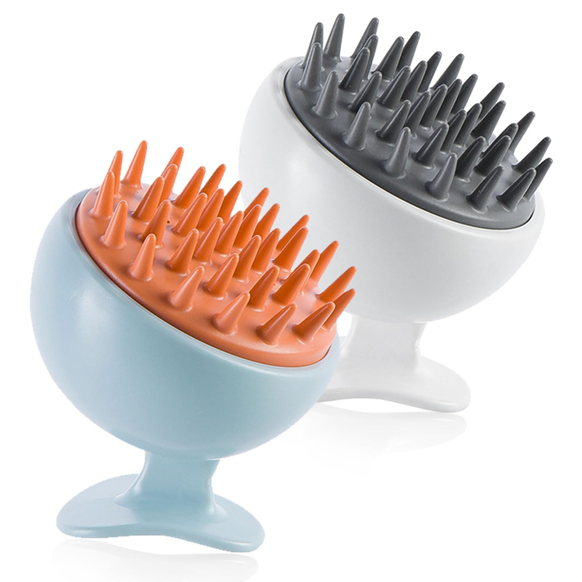 CGHCEAI scalp massager with soft silicone bristles for gentle cleansing and scalp relaxation.