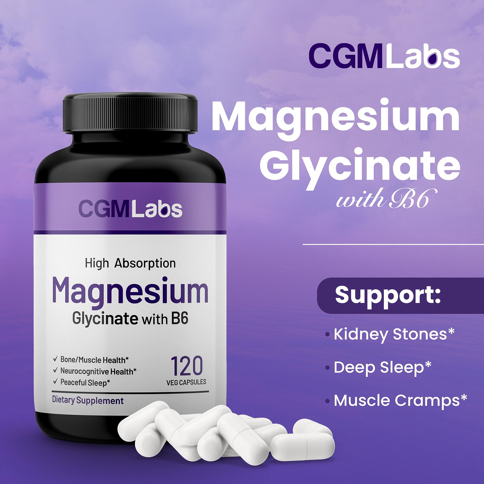 CGMLABS magnesium glycinate digestion support in daily routine