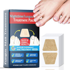 Chamex packaging shows at-home toenail fungus patch treatment.