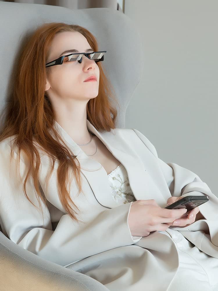 High-definition prisms in CHANGAR Glasses for clear, steady in-bed viewing.