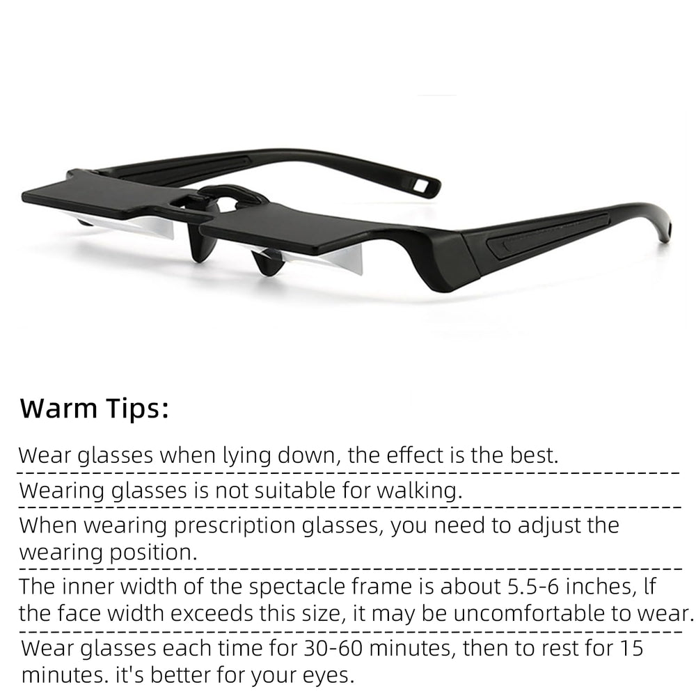 Easy-to-wear CHANGAR Prism Glasses designed for extended resting sessions.