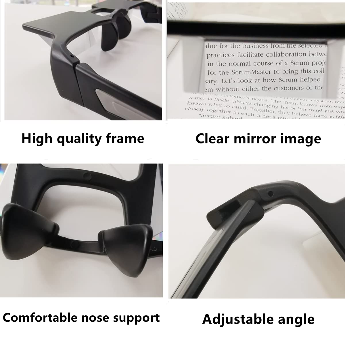 CHANGAR Prism Glasses show a balanced, comfortable fit for both genders.