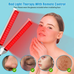 660nm red light plus 850nm and 940nm infrared wavelengths for sessions.