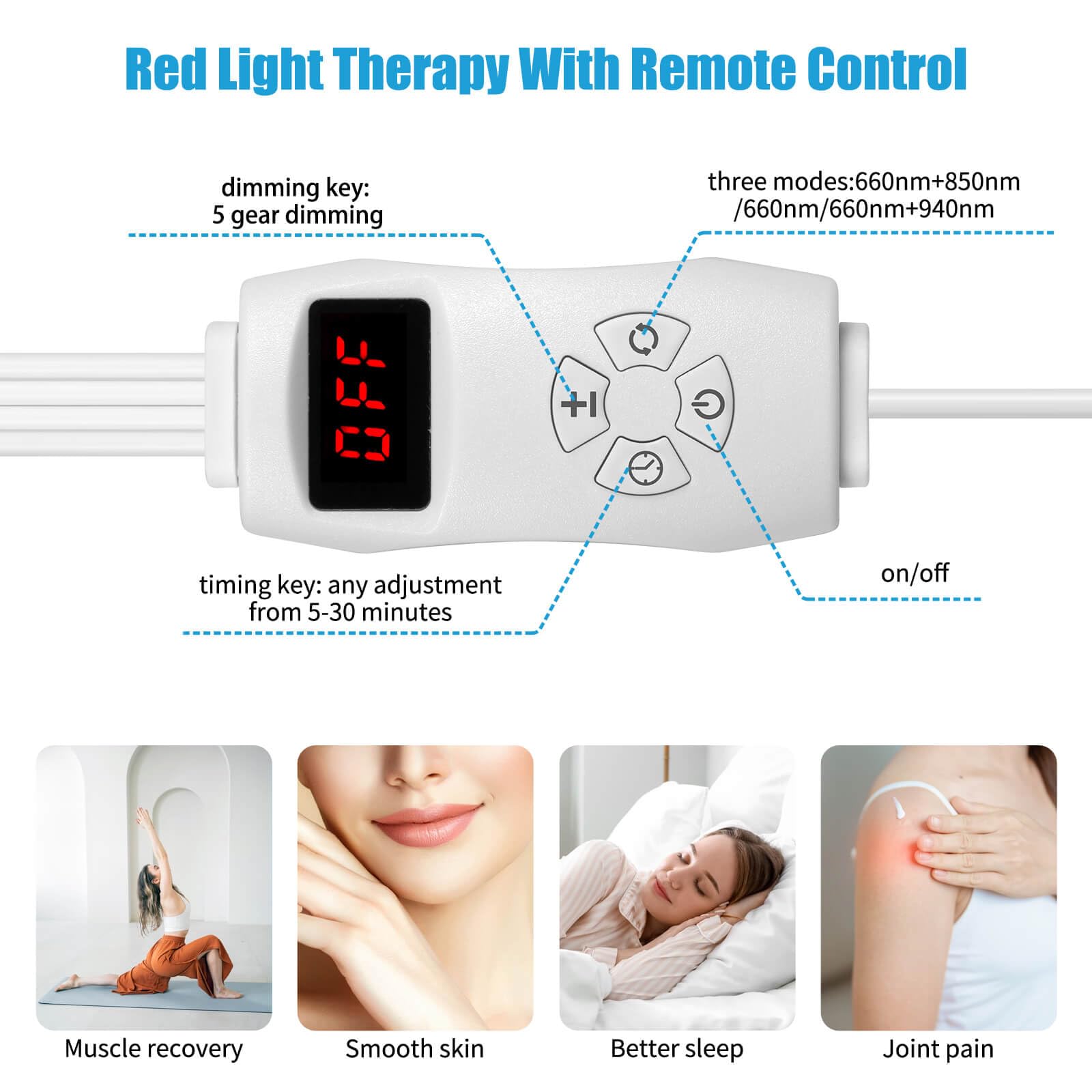 Home-use infrared light therapy lamp designed for skincare and muscle support.