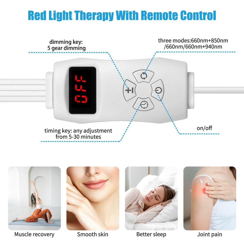 Home-use infrared light therapy lamp designed for skincare and muscle support.