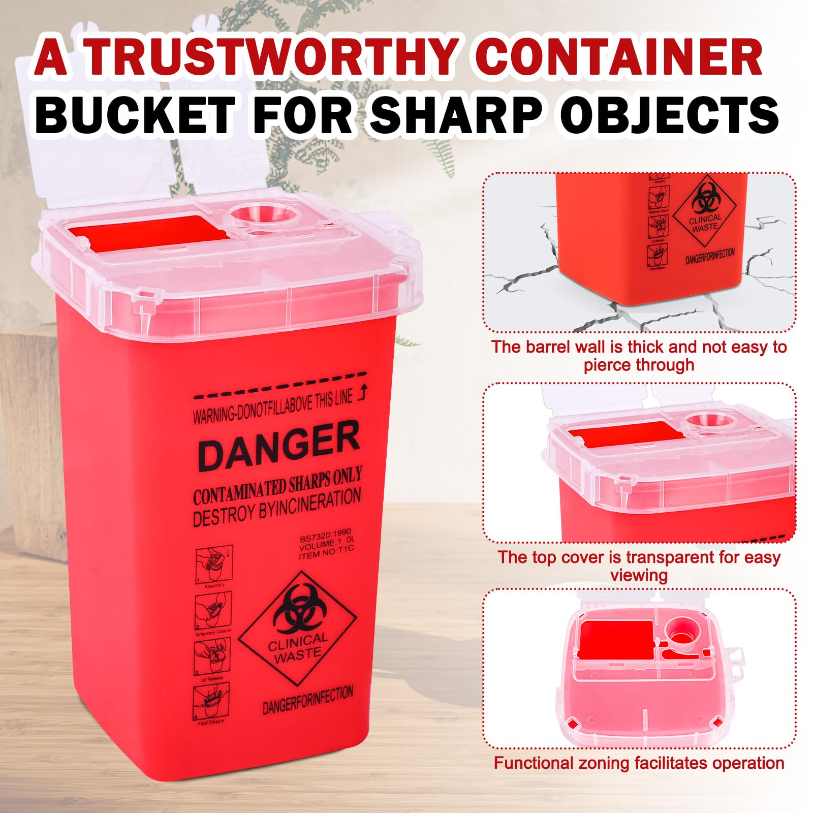 CHANGTIKEJI container openings for syringes and blades