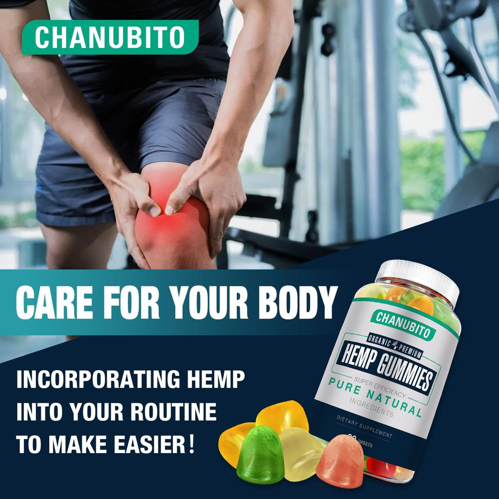 CHANUBITO Hemp extract image highlights CO2 process and nutrients.