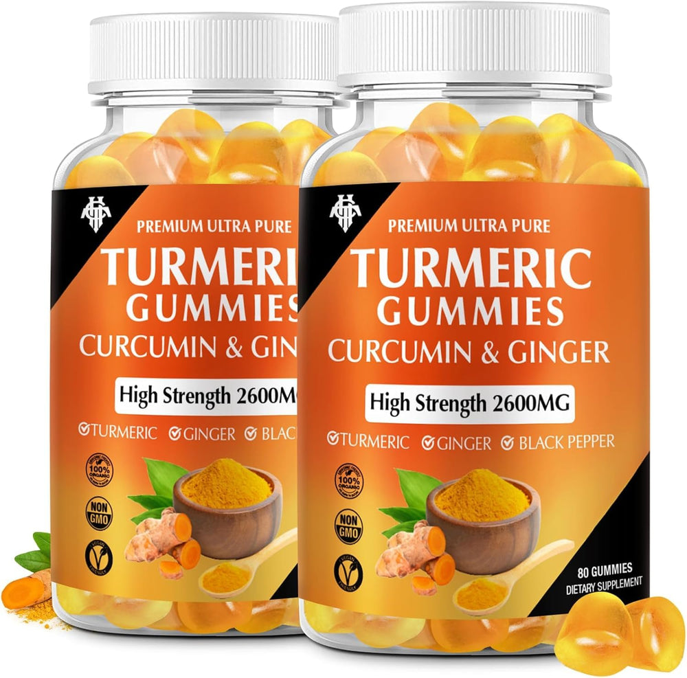 CHANUBITO Turmeric Curcumin Gummies bottle for easy daily immune and joint support.