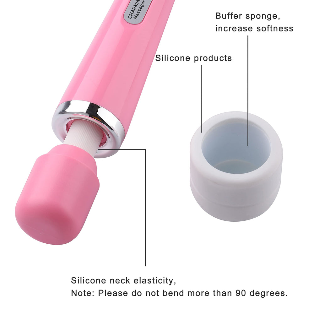 CHARMING 75-inch cord pink massager, flexible use at home or gym