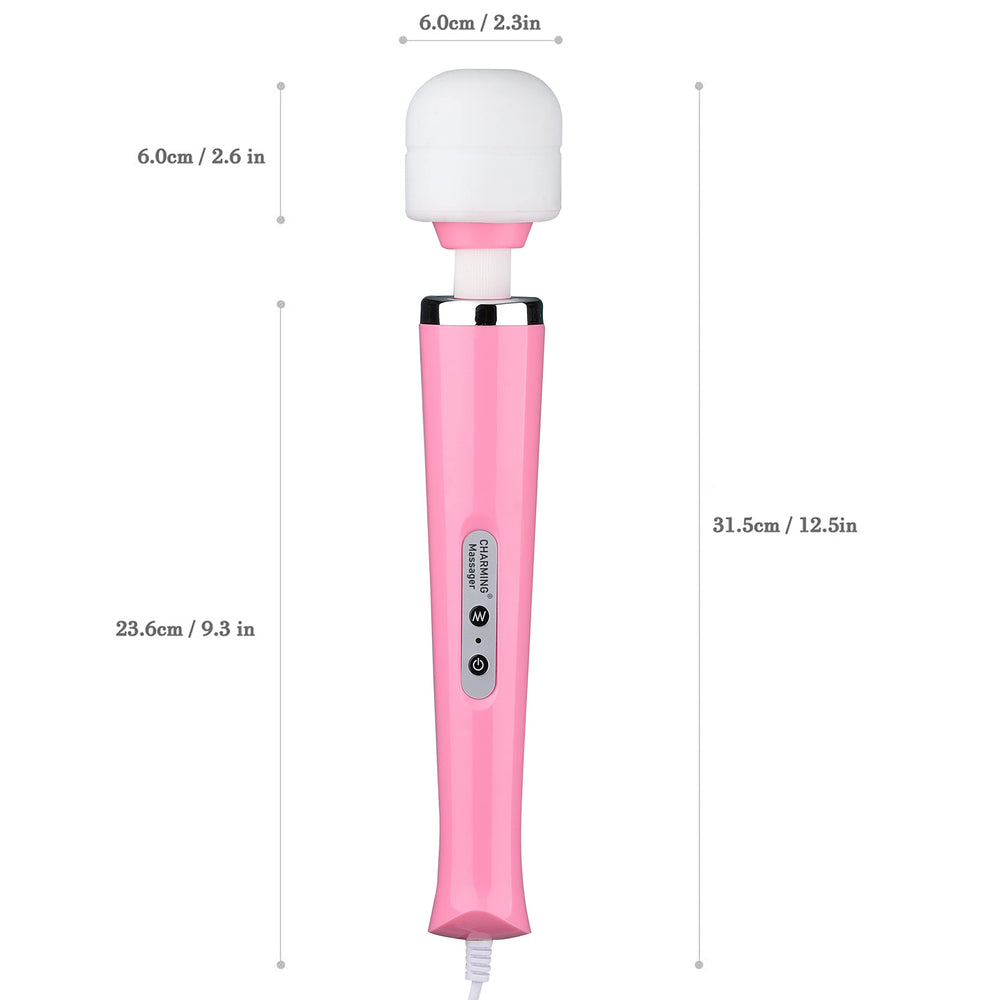 CHARMING handheld massager pink, in-hand use for easy upper body relief