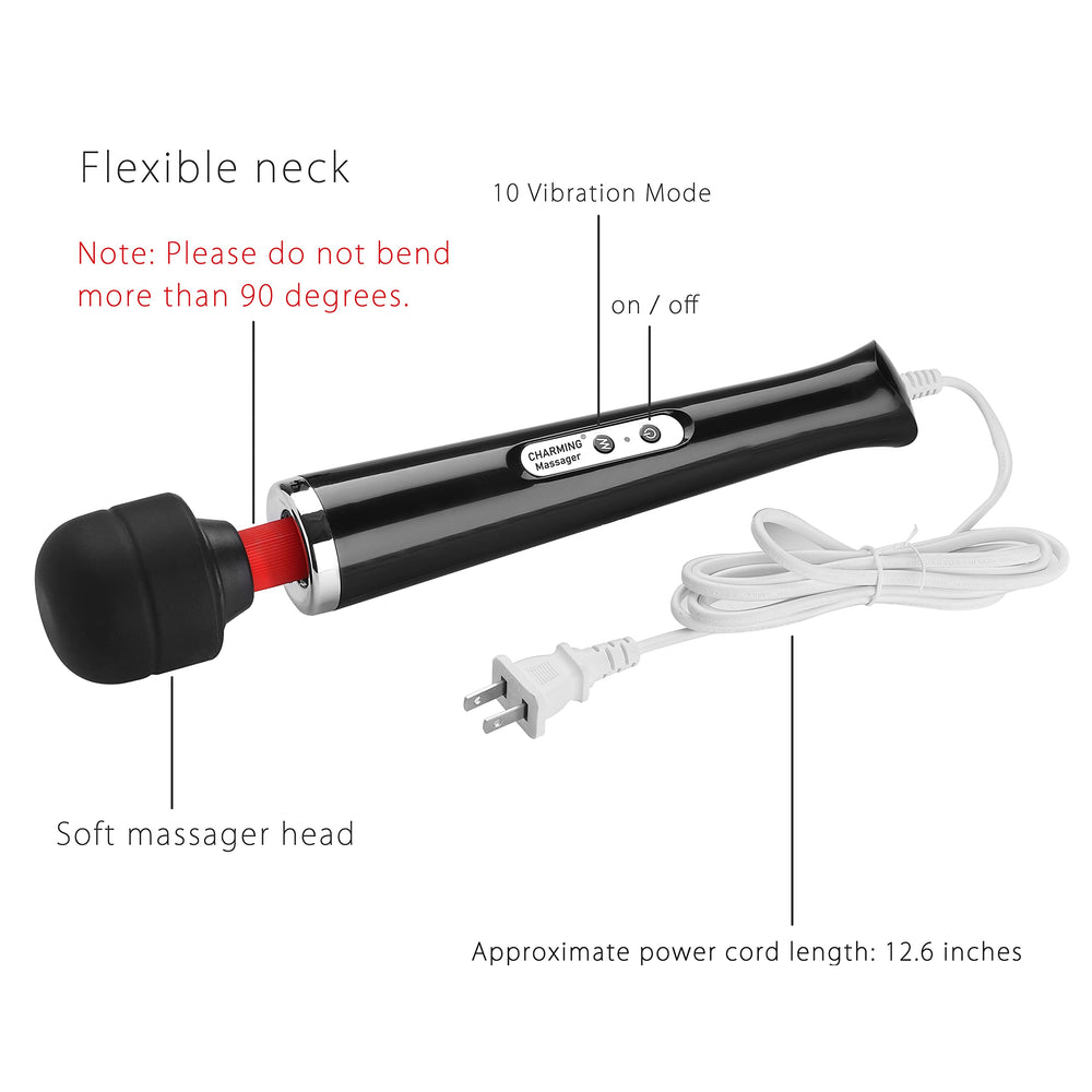 CHARMING massager soft head is easy to detach for cleaning and maintenance.