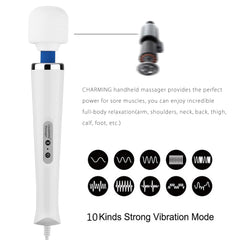CHARMING removable soft head for comfortable, easy-to-clean massage sessions.